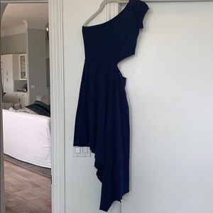 Susana Monaco Blue Asymmetrical Dress